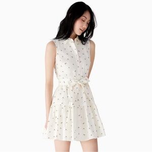 Kate Spade bee’s linen shirt dress.